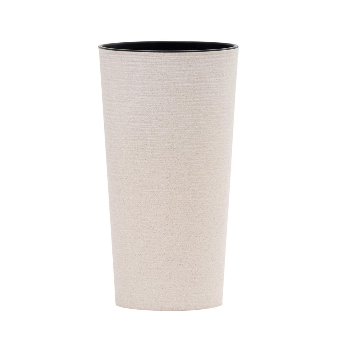 ÜBERTOPF-SET Creme D: 25 cm 2-teilig - Creme, Basics, Kunststoff (25/46,5cm) - Siena Garden