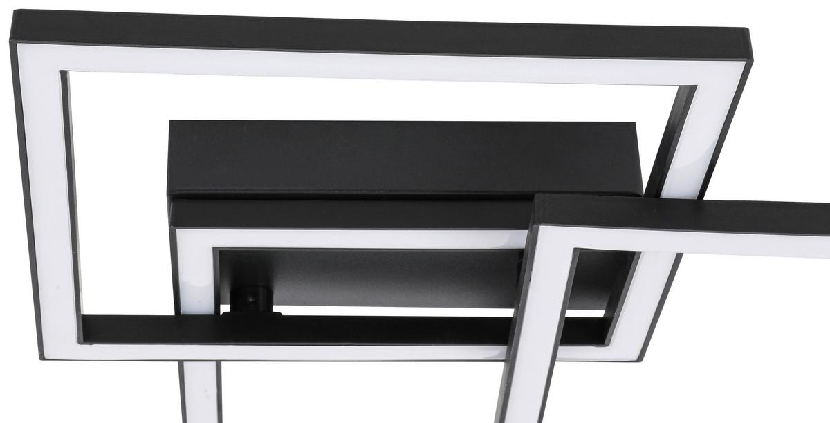 Stropné LED svietidlo Timre TIMRE - čierna, Modern, kov/plast (45,3/43,5/7,3cm) - Mömax