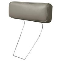 Kopfstütze Spring, Grau B: 52 cm - Grau, Design, Leder (52/17/14cm) - Livetastic