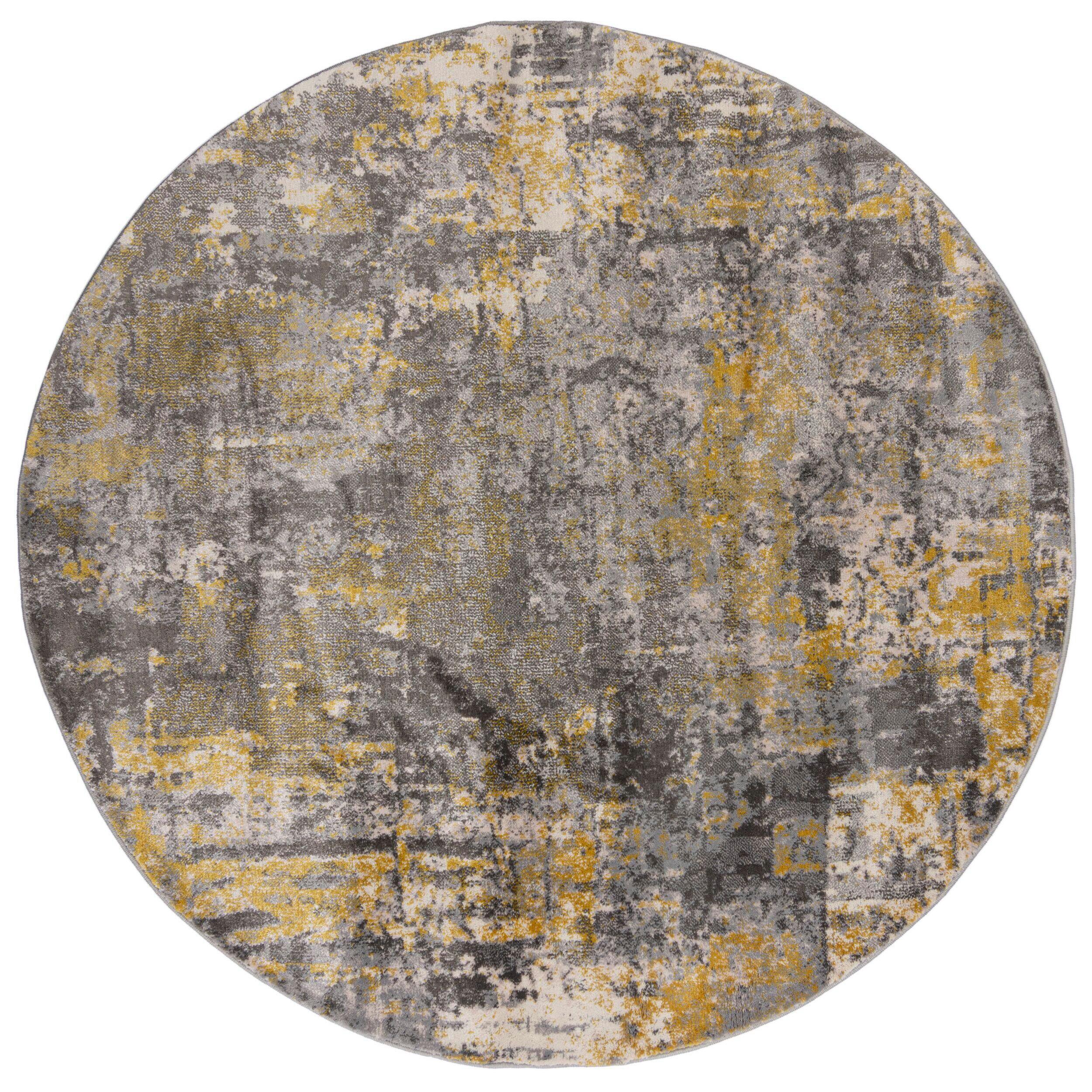 Webteppich 503119373954 - Gelb, Basics, Textil (160/160cm)