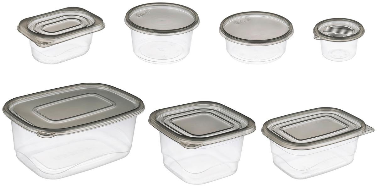 VORRATSDOSENSET MATTEO - Klar/Transparent, Basics, Kunststoff - Ondega