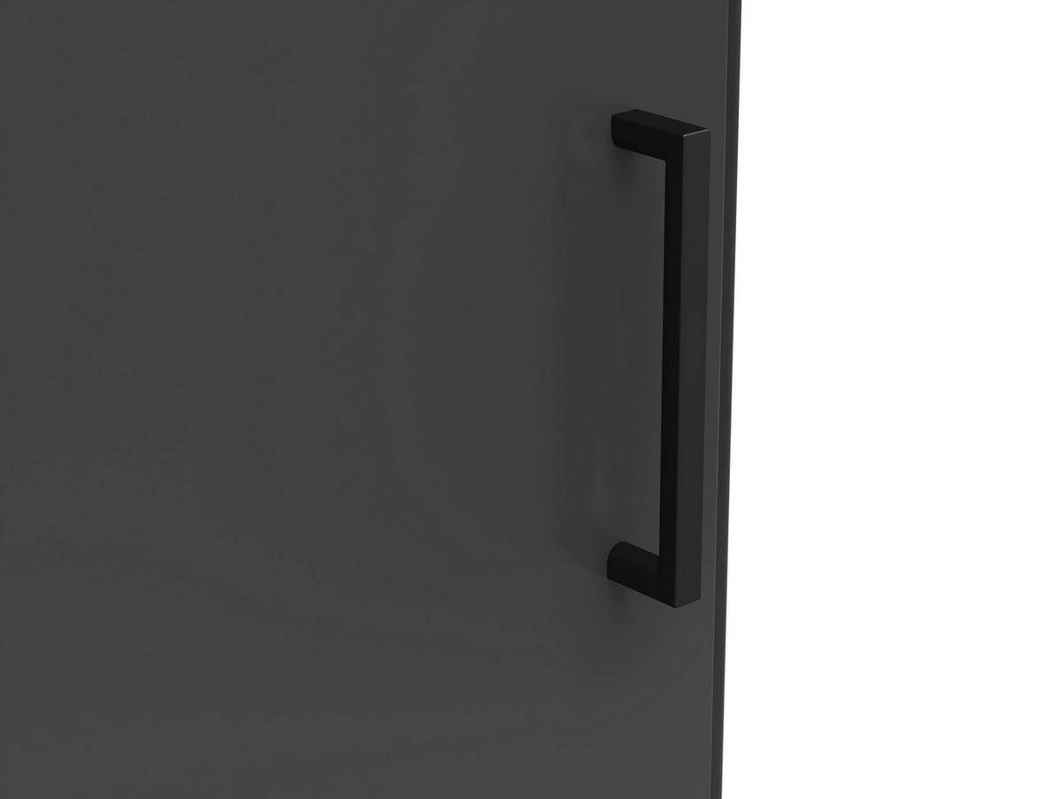 Rohová komoda MULTISTAURAUM š: 101 cm - čierna/grafitová, Modern, kompozitné drevo/plast (71,5/71,5cm)