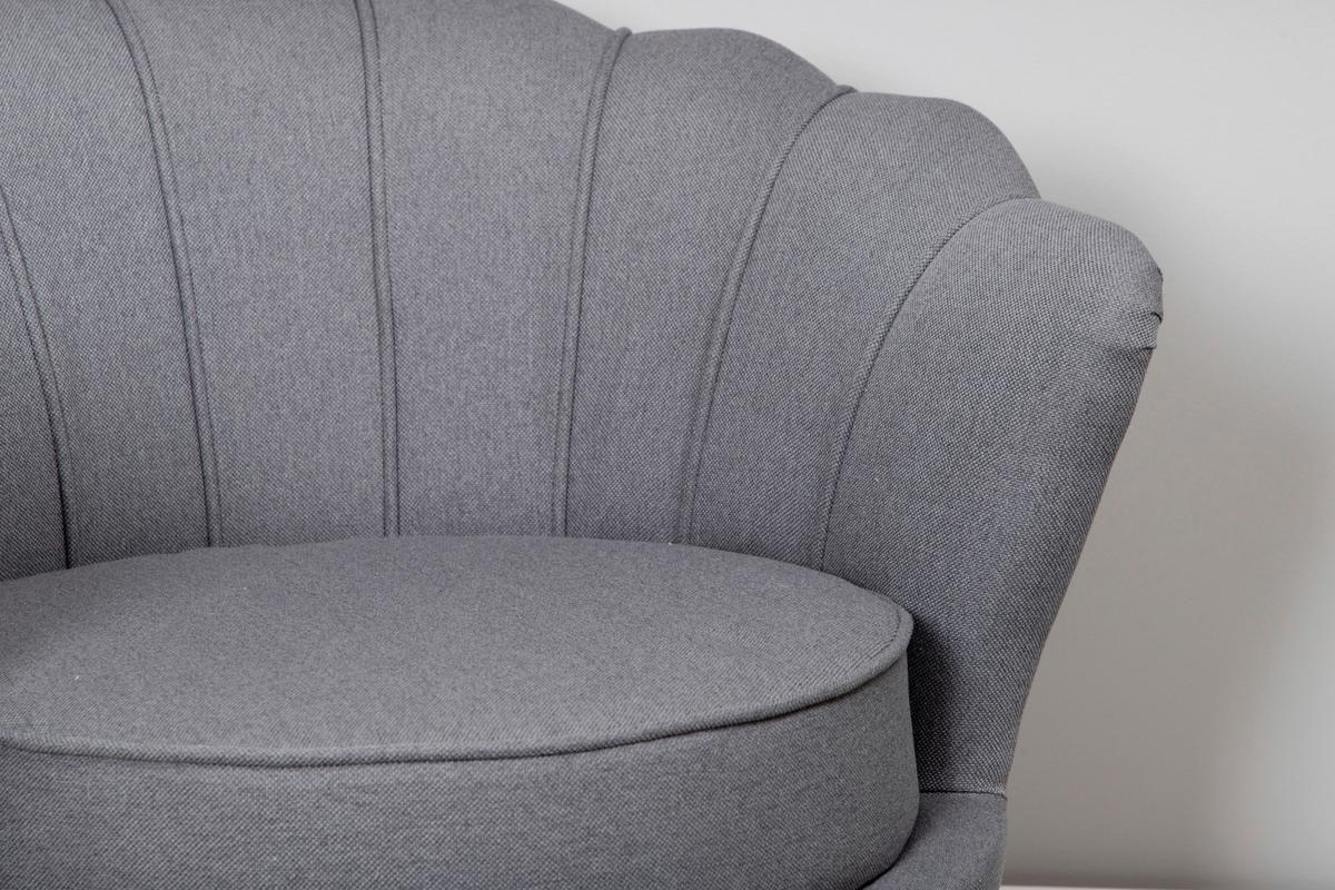 Sessel Calais - Schwarz/Grau, Design, Textil/Metall (83/76/77cm) - Livetastic