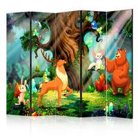 Paravent Multicolor B: 225 cm - Multicolor, Basics, Holz/Textil (225/172/3cm) - artgeist