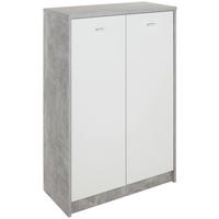 Kommode B 74cm 4-You New, Beton Optik/Weiß - Weiß/Grau, MODERN, Holzwerkstoff (74/111,4/34,6cm)