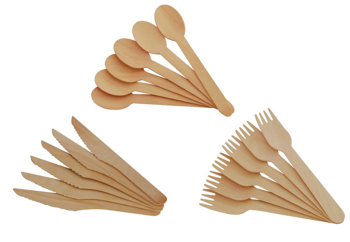 Eldobható Étkészlet Robsi - natúr színű, Modern, fa - James Wood