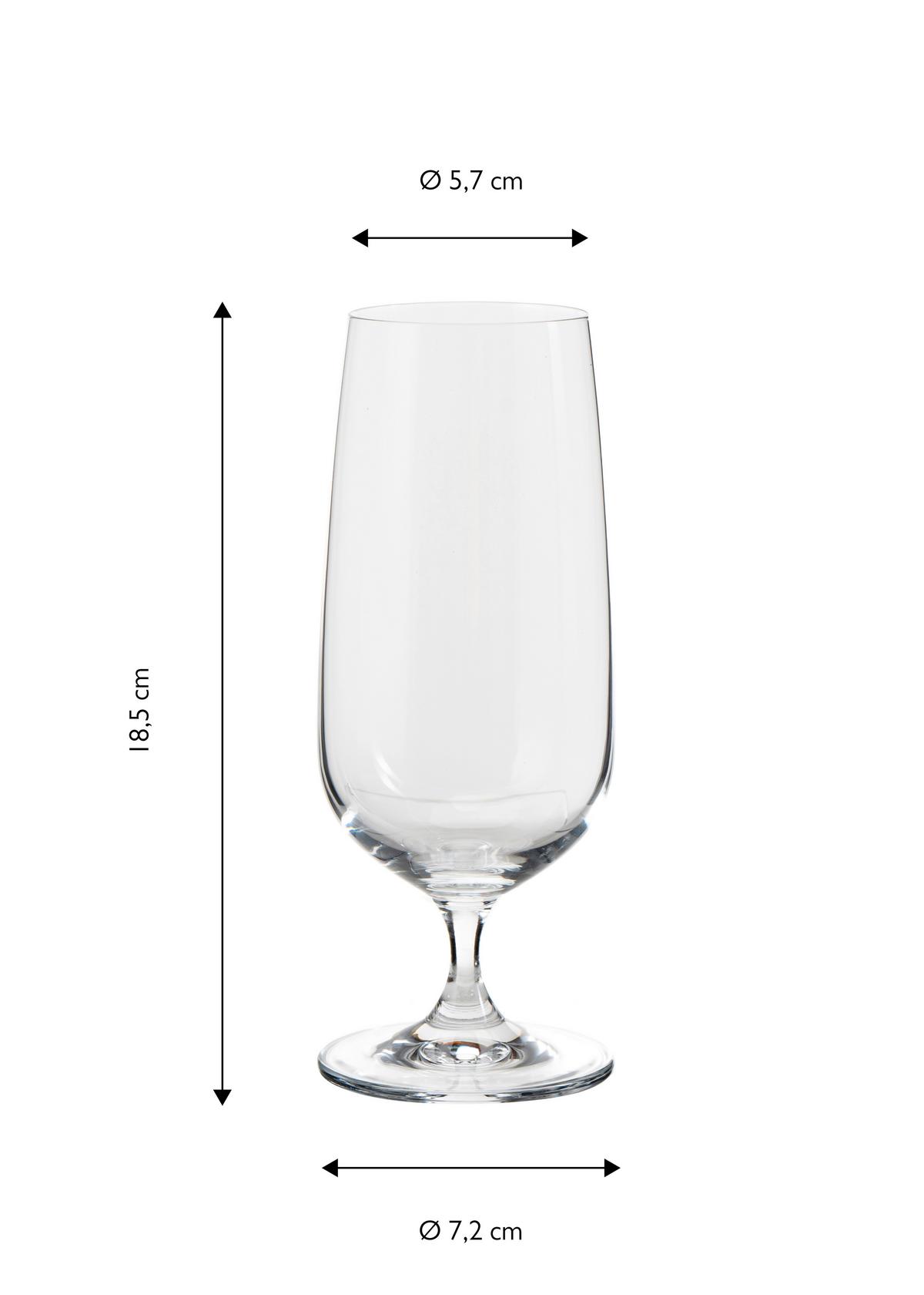 Gläserset Transparent D: 7,2 cm - Transparent, Basics, Glas (7,2/18,5cm) - Echtwerk