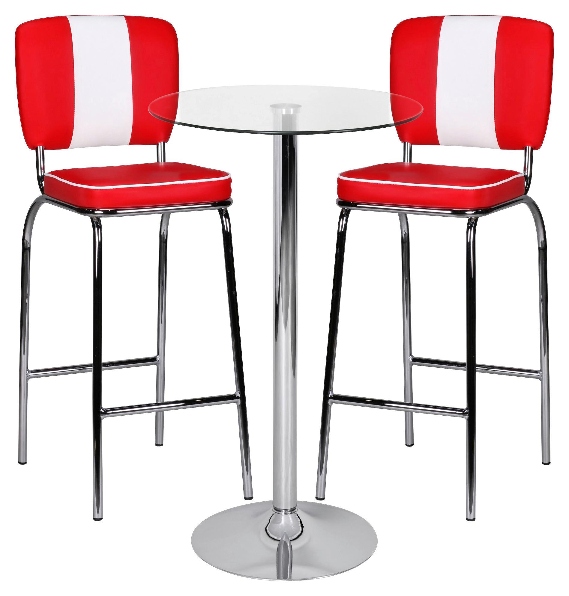 Stůl ke stání Zamora 60 - průhledné, Moderní, sklo (60/105cm) - MID.YOU