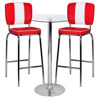 Stôl na státie Zamora 60 - priehľadné, Modern, sklo (60/105cm) - MID.YOU
