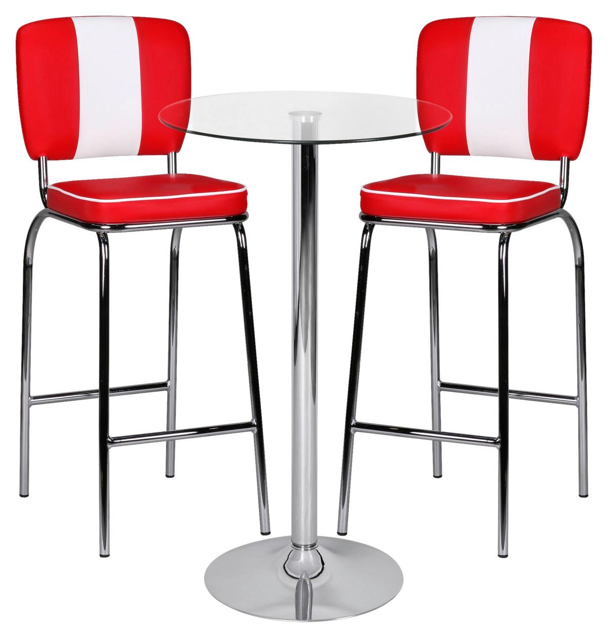 Stůl ke stání Zamora 60 - průhledné, Moderní, sklo (60/105cm) - MID.YOU