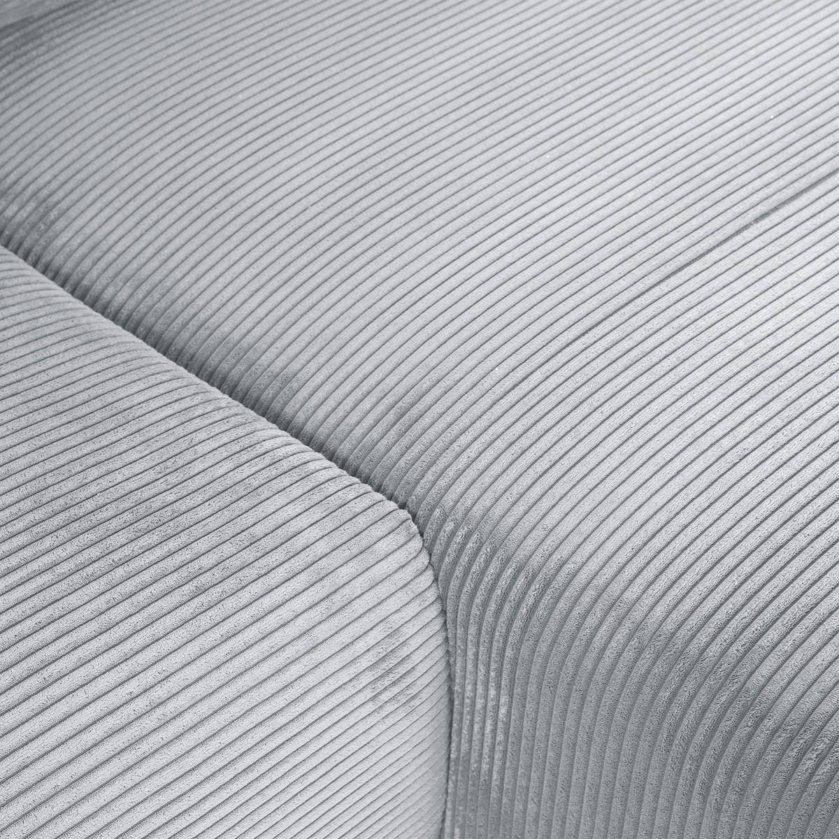 Ecksofa Cuty Hellgrau S: 266x180 cm - Hellgrau/Schwarz, KONVENTIONELL, Textil (266/180cm) - MID.YOU