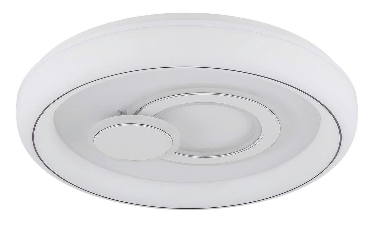 LED-Deckenleuchte, Cct, 6024lm Ruiz - Weiß, KONVENTIONELL, Kunststoff/Metall (48/7,5cm) - Globo