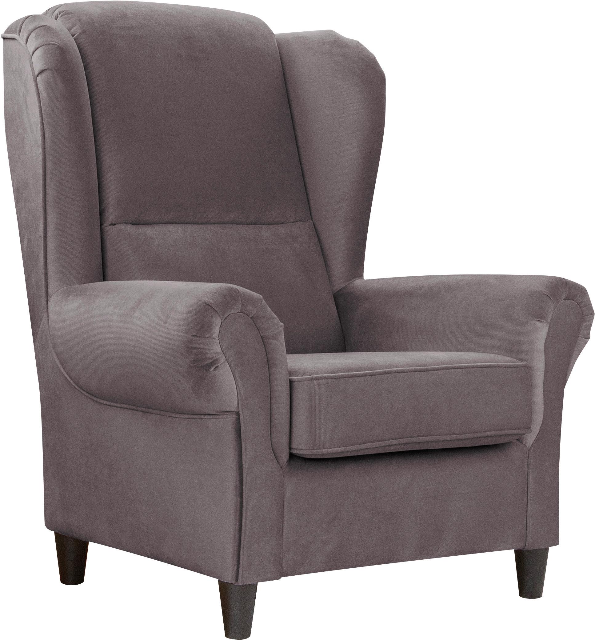 OHRENSESSEL Baron Dunkelgrau B: 94 cm