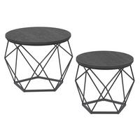 SADA KONFERENČNÍCH STOLKU BARVA: ČERNA - černá, Trend, kov/kompozitní dřevo (50/50/40,6cm) - MID.YOU