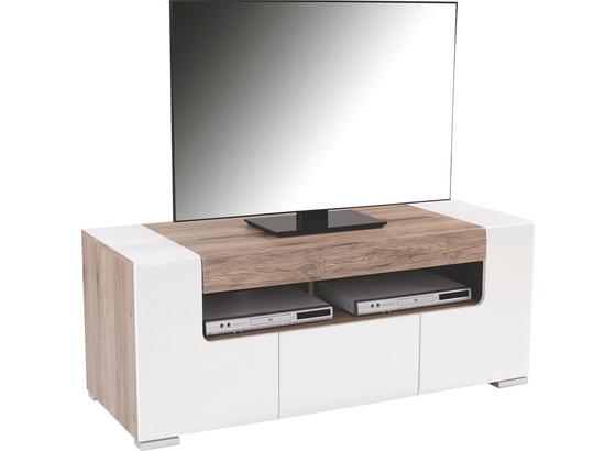 Tv - Elem Toronto - Tölgyfa/Fehér, modern, Faalapú anyag (140/53/45,2cm) - OMBRA Tv - Elem Toronto - Tölgyfa/Fehér, modern, Faalapú anyag (140/53/45,2cm) - OMBRA
