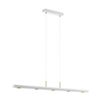 Hängeleuchte 39371_canelas - Goldfarben/Weiß, Design, Metall (116/13/110cm) - Eglo