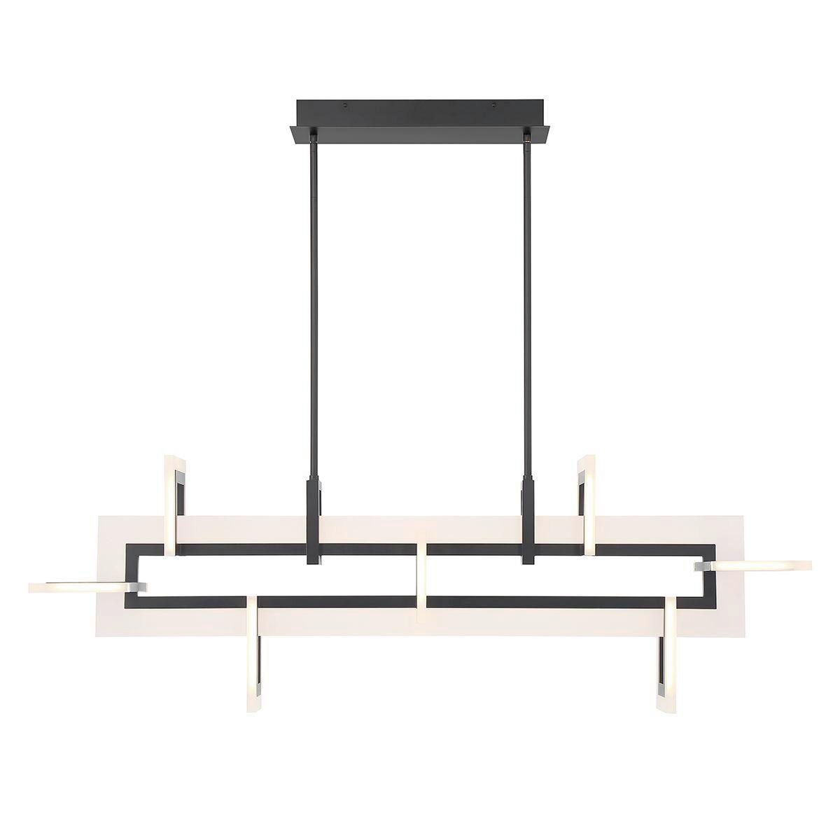 Led Függőlámpa Qn-Inizio-Lp-M-Bk - fekete, Design, műanyag/fém (50/122,8/23,1cm) - Elstead Lighting