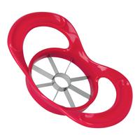 Apfelteiler Marcel B/h/t: Ca, 12/24/5 Cm - Rot, Basics, Kunststoff/Metall (12,0/24/5,0cm) - Metaltex
