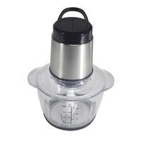 Universalzerkleinerer 300W 1200ml - Klar/Edelstahlfarben, KONVENTIONELL, Glas/Kunststoff (19,5/15,5/24,5cm) - Bono