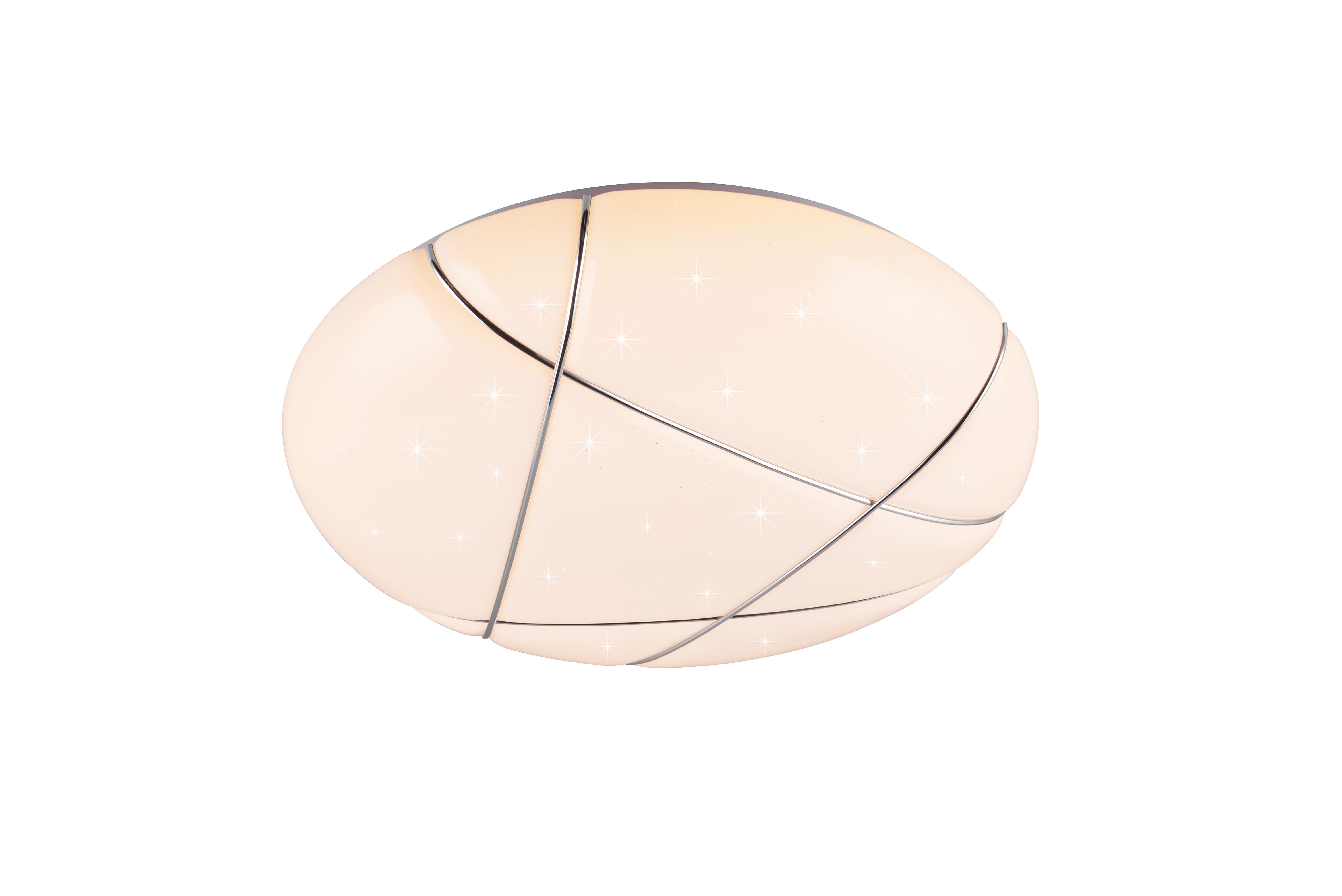 LED-Deckenleuchte 36w, 6800lm - Weiß, Basics, Kunststoff (48/9,5cm)