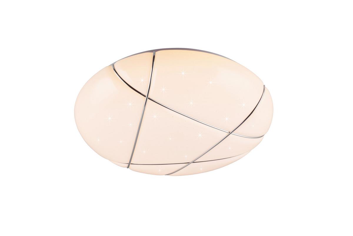 LED-Deckenleuchte 36w, 6800lm - Weiß, Basics, Kunststoff (48/9,5cm)