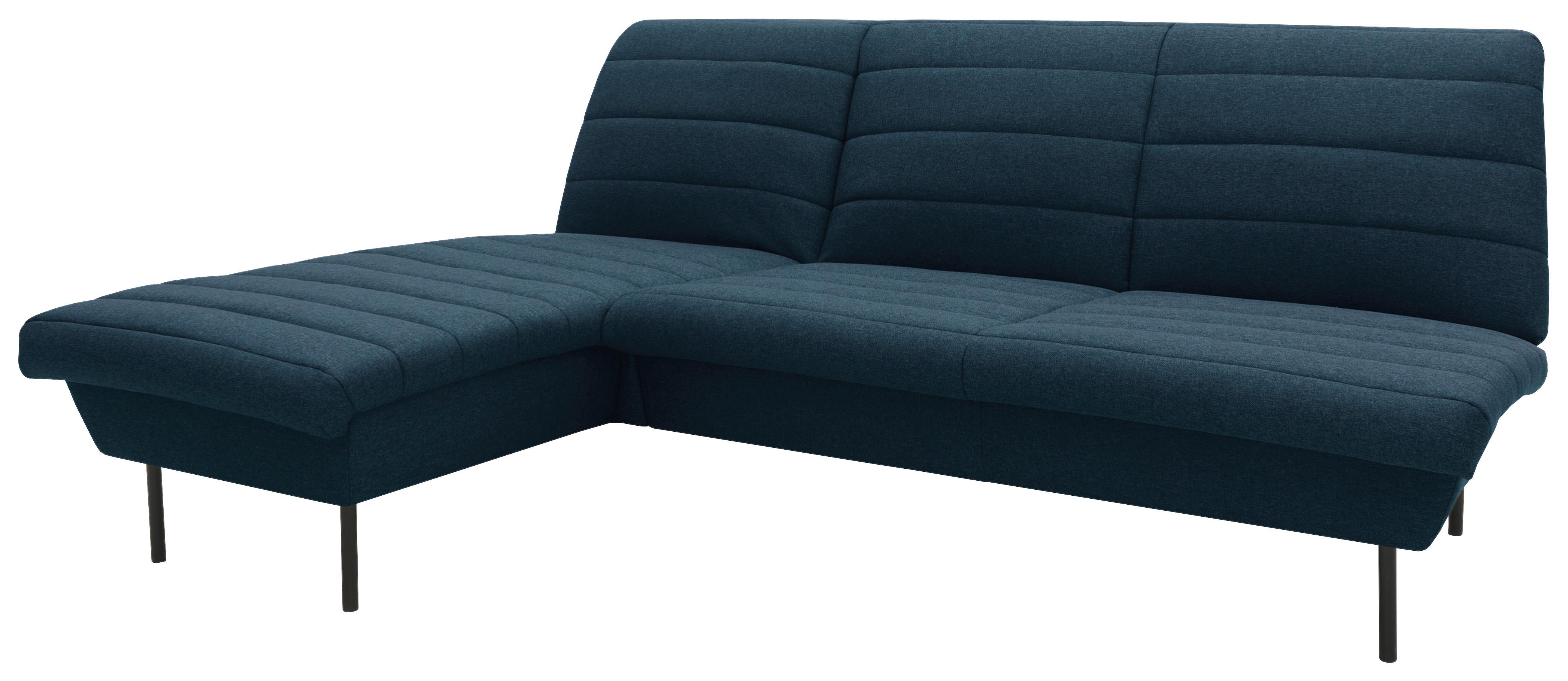 Ecksofa Looks Ix - Schwarz/Dunkelblau, Design, Textil (168/214cm) - LOOKS by W.Joop