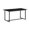 Esstisch Schwarz L: 120 cm - Schwarz, Design, Holzwerkstoff/Metall (120/60/76cm) - MID.YOU