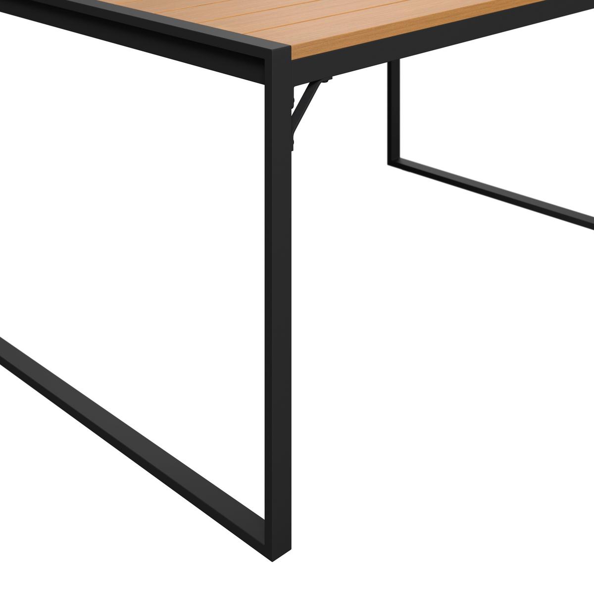 Loungegarnitur Lorca - Anthrazit/Naturfarben, MODERN, Kunststoff/Textil (158/217cm) - Beldano