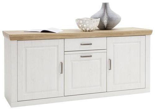 Sideboard 183 cm Brixen Eiche/Pinie Dekor - Eichefarben/Schwarz, Basics, Holzwerkstoff (183/85/50cm) - Livetastic