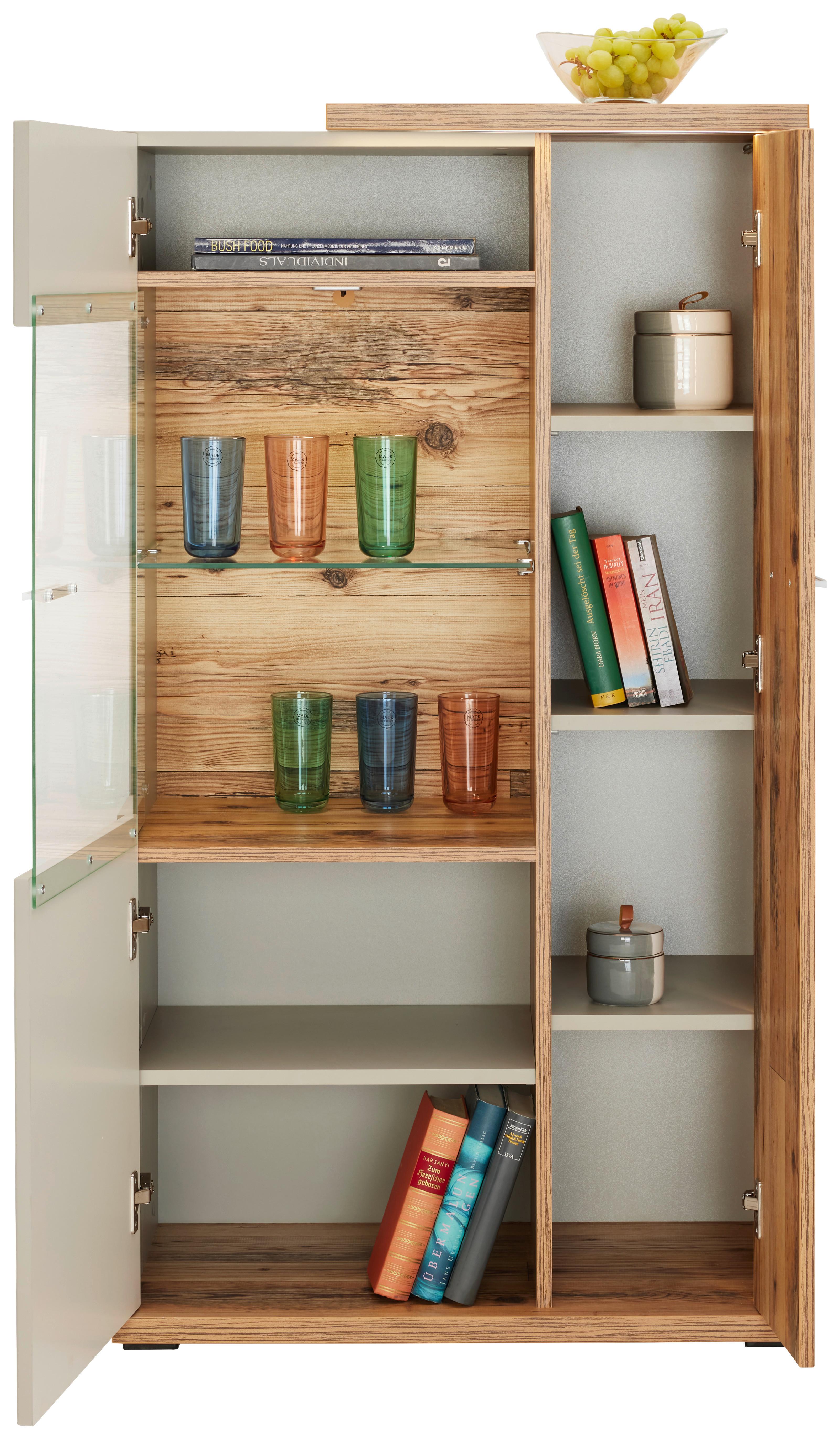 Vitrína Ambiente - Moderní, kompozitní dřevo/plast (73,5/131,6/43,6cm)