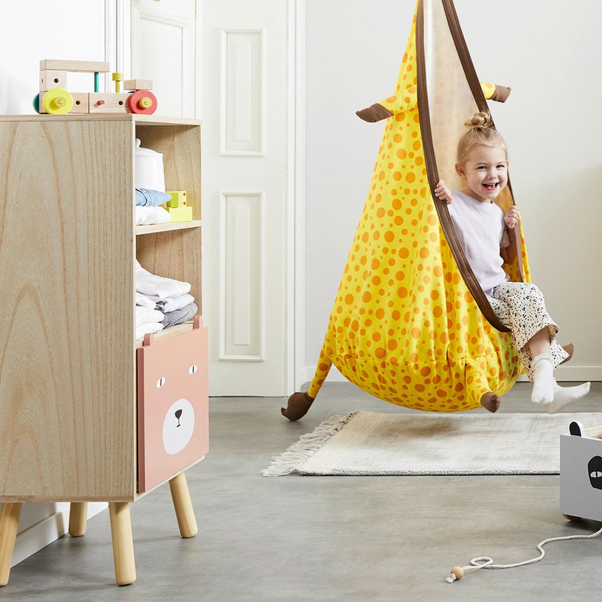 Regál do dětského pokoje LANNY růžový - barvy borovice/pink, Moderní, dřevo (40/86/31cm) - Bessagi Kids