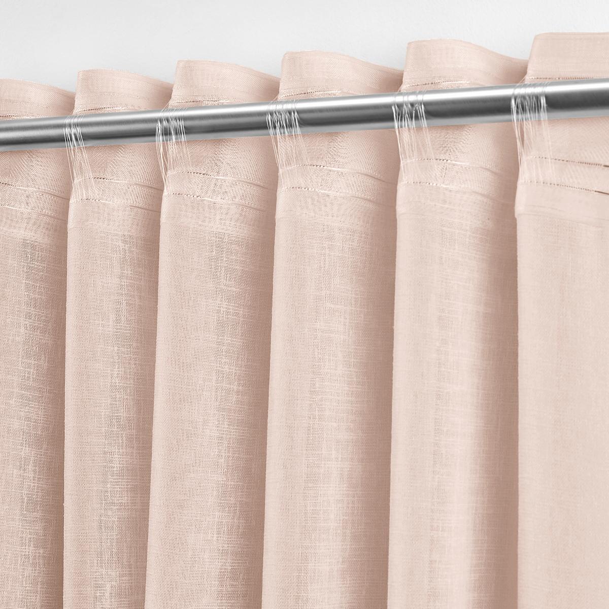 HOTOVÝ ZÁVES Sigrid, 140/245 cm - ružová, Romantik / Landhaus, textil (140/245cm) - Premium Living