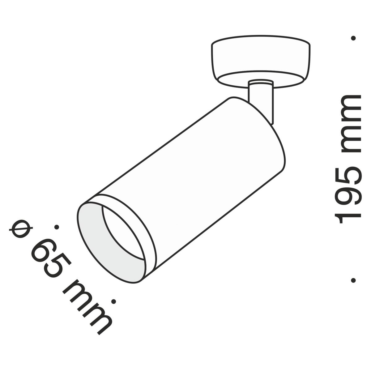 Deckenleuchte Focus - Goldfarben, Basics, Metall (6/19,5/13cm) - MAYTONI