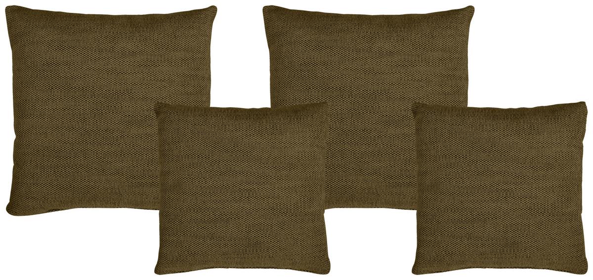Zierkissenset Vouge Beige, 4 Stück, B: 42 Cm - Grün, KONVENTIONELL, Textil (42/53/42/53cm) - Livetastic