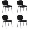 Besucherstuhl Xt 600 - Silberfarben/Schwarz, Basics, Textil/Metall (58/84/48cm) - MID.YOU
