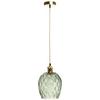 Hängeleuchte Corona Grün B: 18 cm - Grün, Basics, Glas (18/18/27cm) - Kayoom