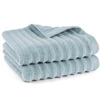 FROTTIERSET Welle 2er Set Blaugrau - Graublau, Basics, Textil (50/100/10cm)