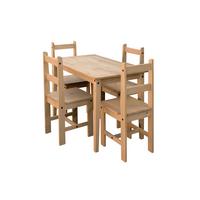 Tischgruppe Naturfarben, Honig L: 108cm - Naturfarben/Honig, Natur, Holz (108/65/76cm) - Livetastic