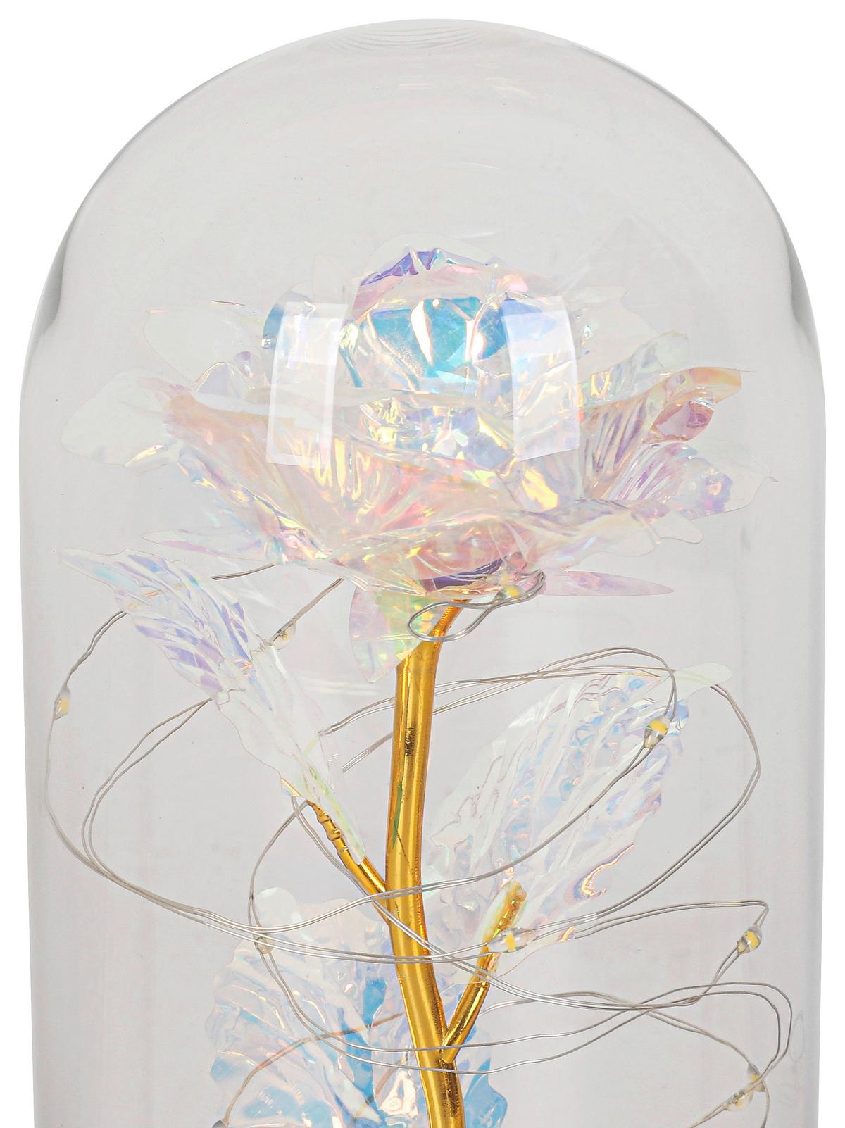 DEKORAČNÍ LED SVÍTIDLO FLOWI - černá/průhledné, Moderní, plast (11cm) - Mömax