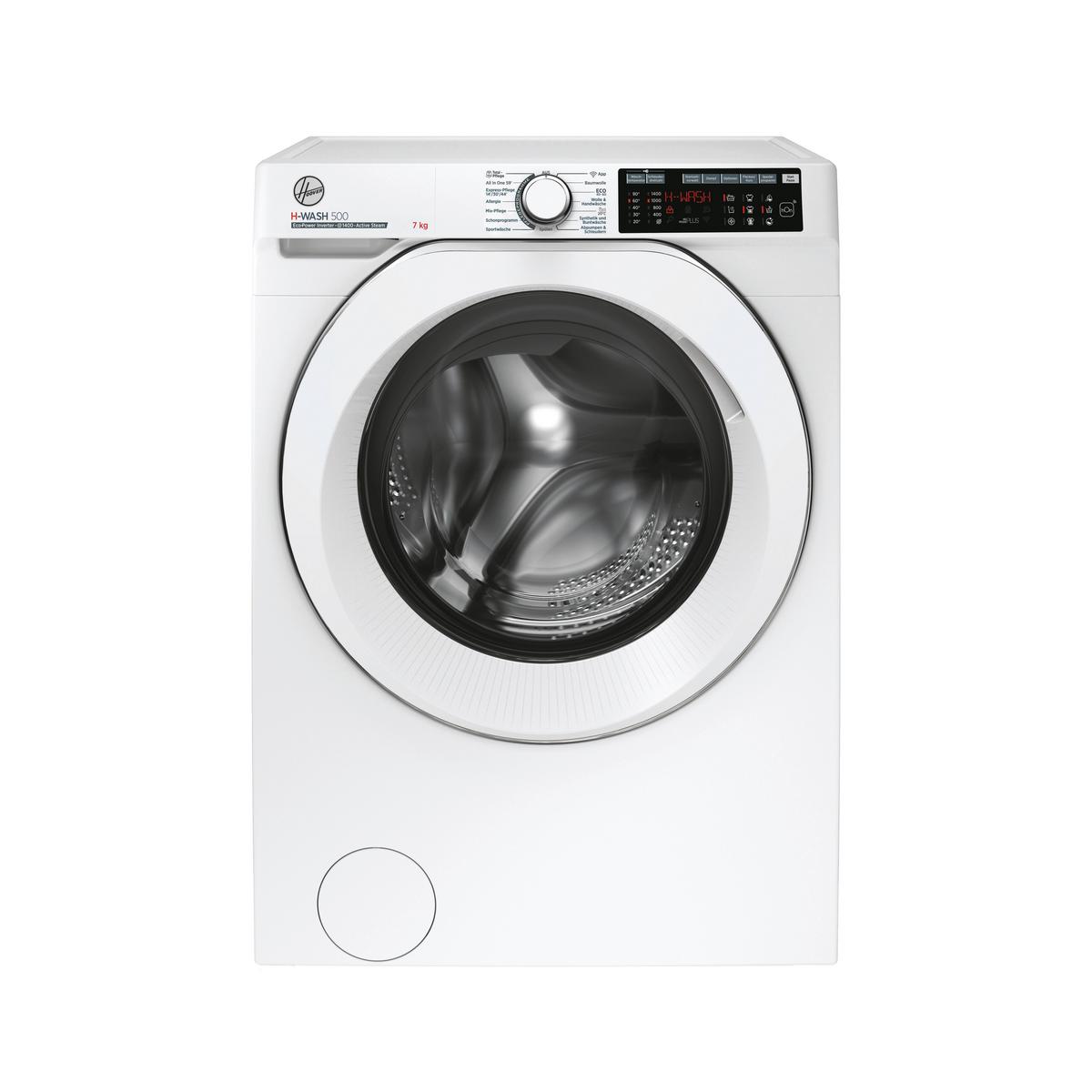 Waschmaschine Hoover Hwq4 47amc/1-84 7 Kg 1400 U/Min - Weiß, Basics, Glas/Kunststoff (60/85/45cm) - Hoover