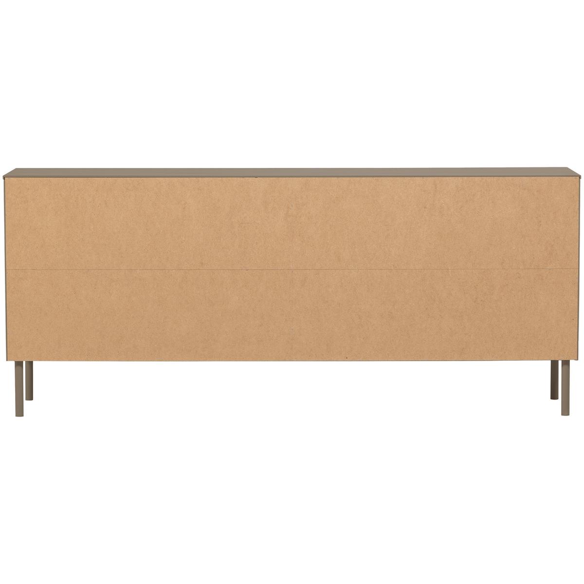 Sideboard Gunnar Schlammfarben B: 201 Cm - Schlammfarben/Schwarz, Design, Holz (201/85/44cm) - Livetastic