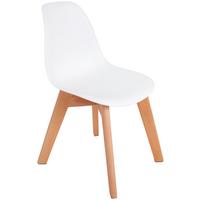 Kinderstuhl Bambino Kunststoff/Holz Weiß - Buchefarben/Weiß, MODERN, Holz/Kunststoff (30,5/57/36cm) - Ondega