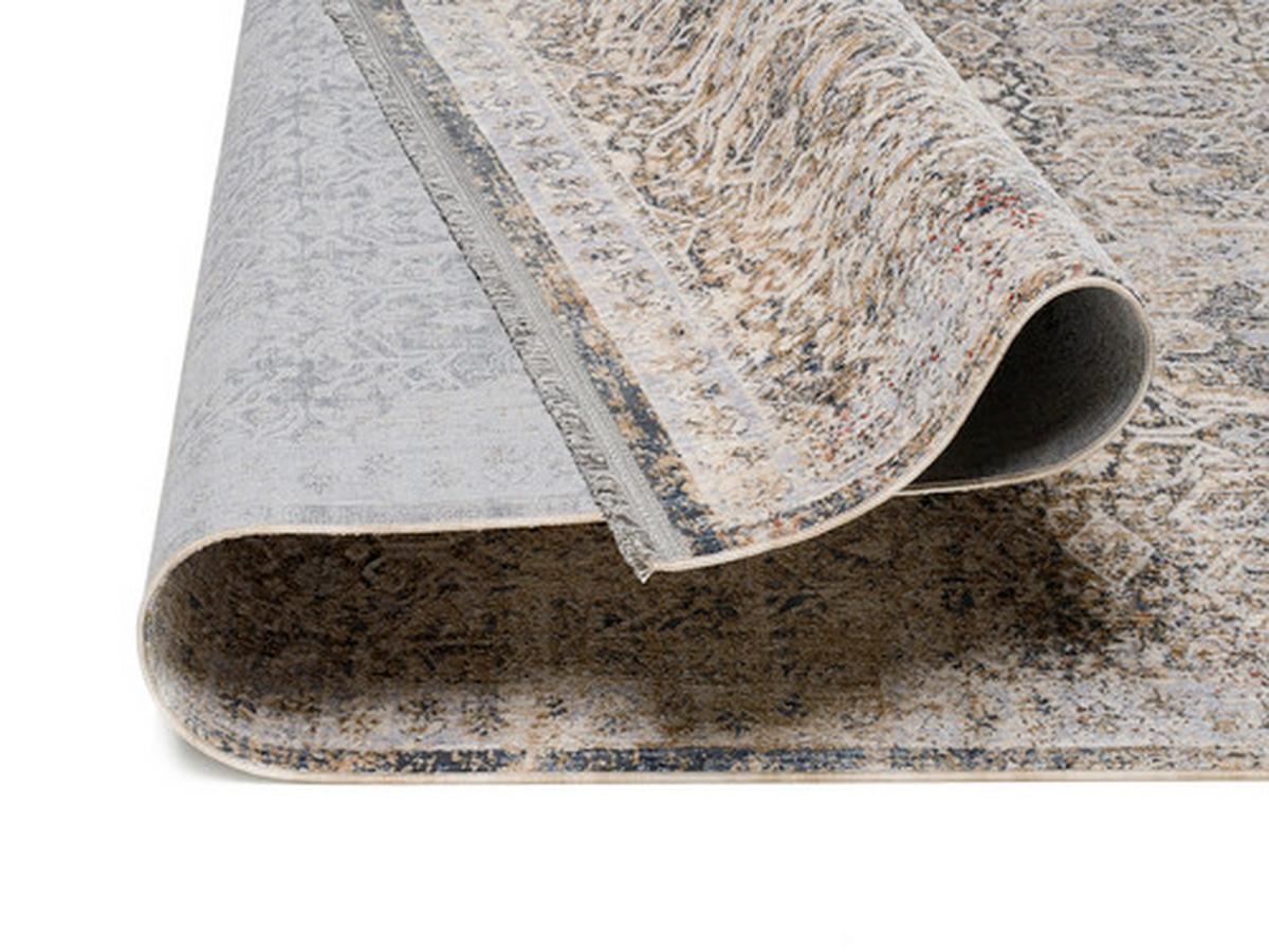 Vintage-teppich Merkur - Blau/Beige, Design, Textil (133/190cm) - Novel