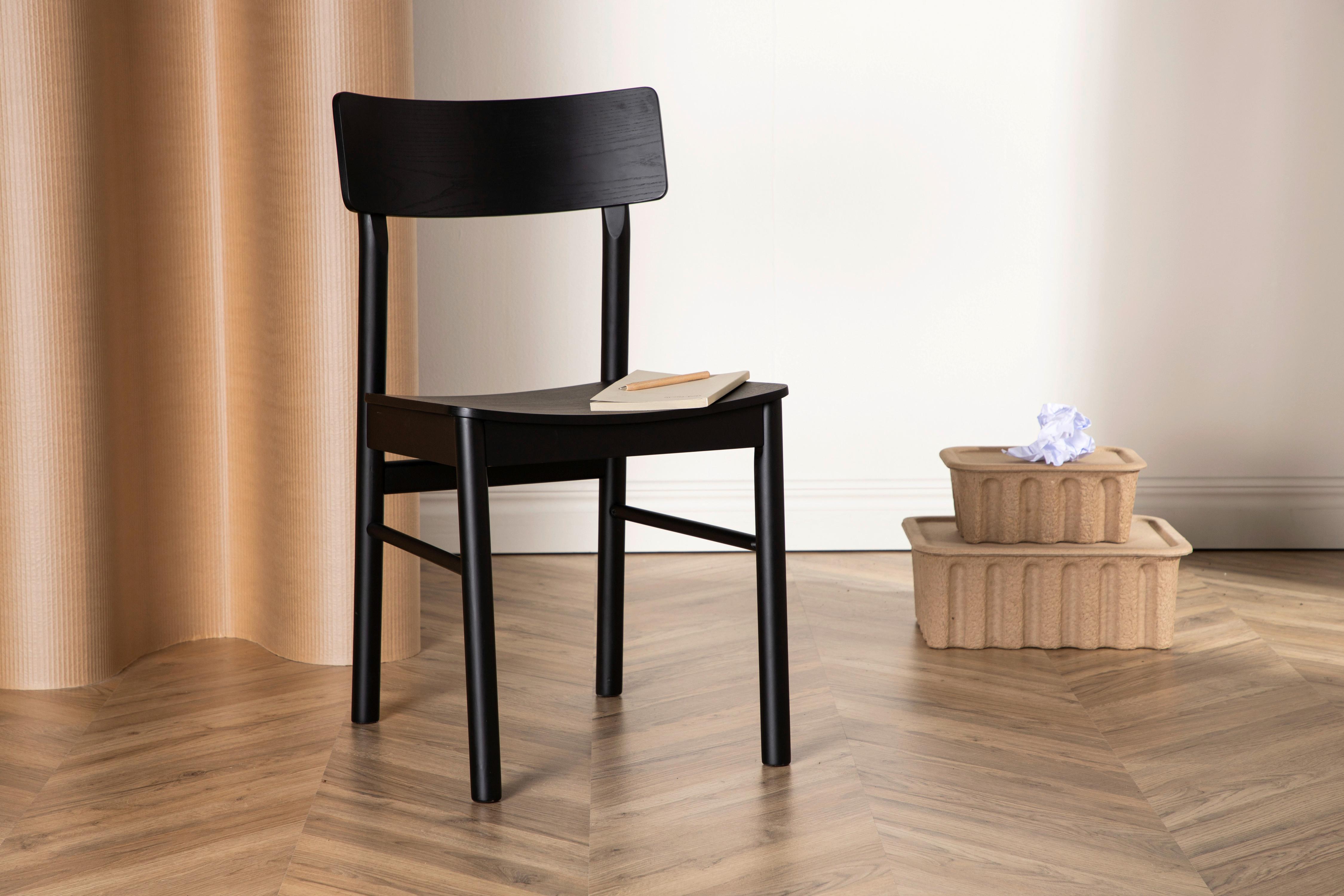 Stuhl-Set Montros - Schwarz, Design, Holz/Holzwerkstoff (45.5/82/48cm) - Livetastic