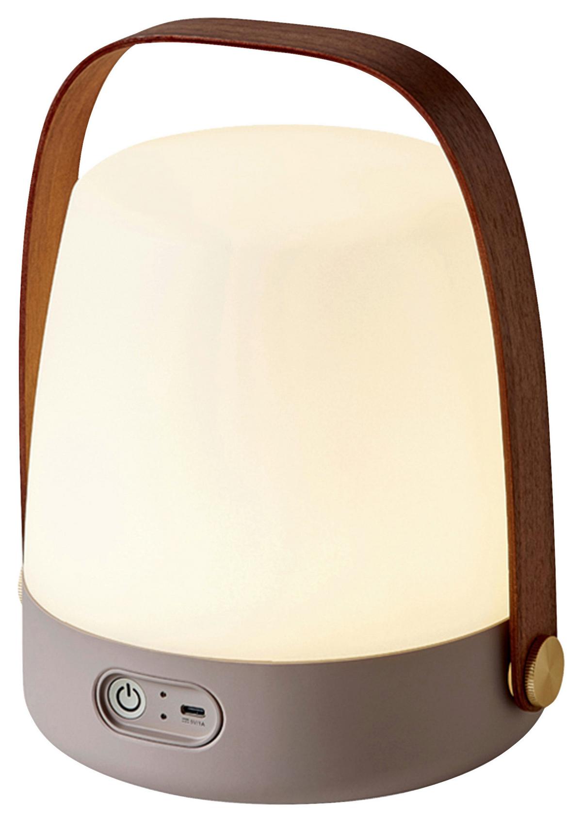 Akku-tischleuchte Kooduu Lupea - Braun, Design (20,3/26,2/20,3cm)