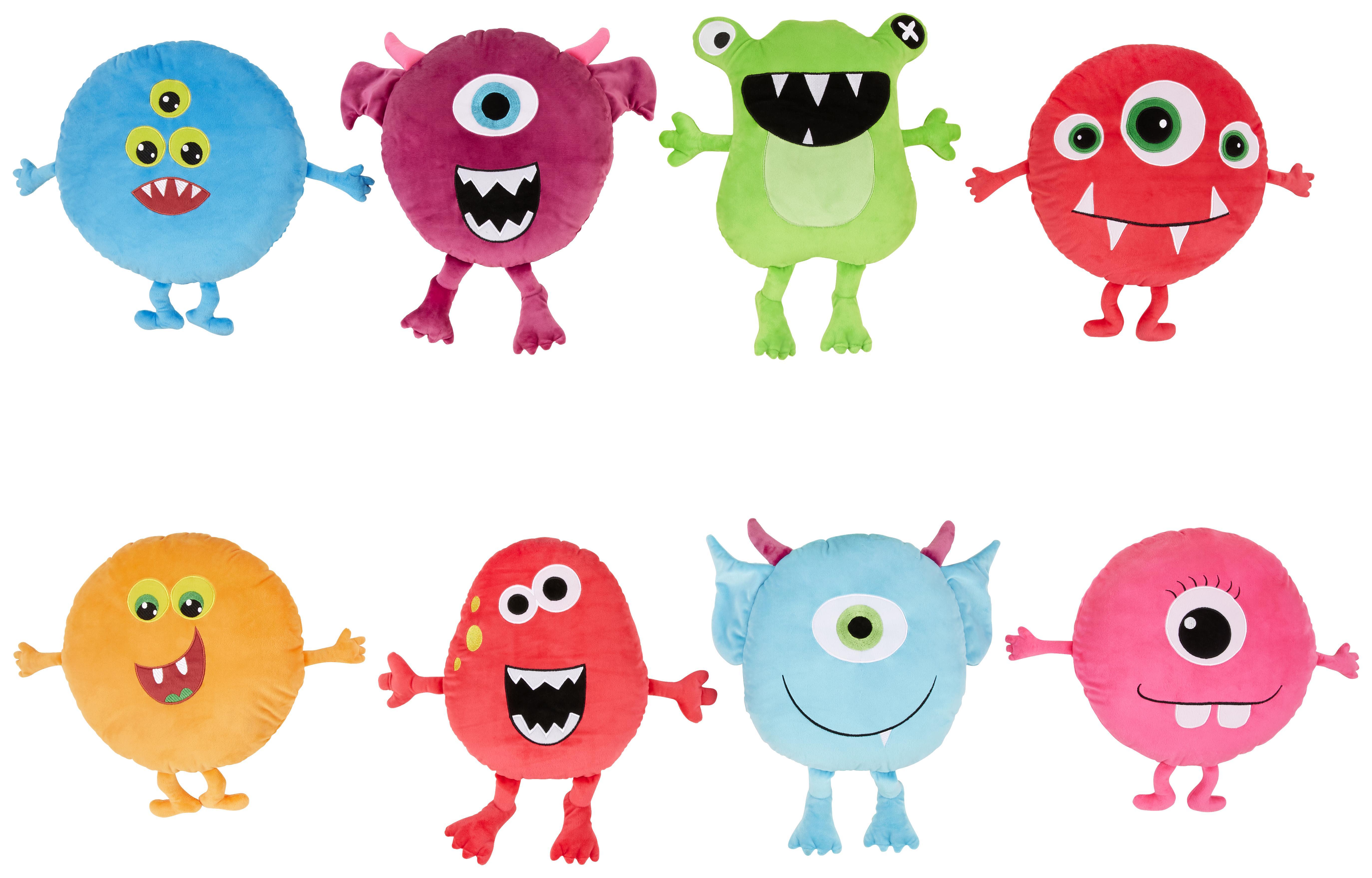 Plüss Állat Monster - Színes, modern, Textil (25/25cm) - Luca Bessoni