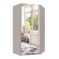 Šatní skříň NEW YORK - šedá/černá, Konvenční, kov/kompozitní dřevo (120/236/120cm) - Premium Living