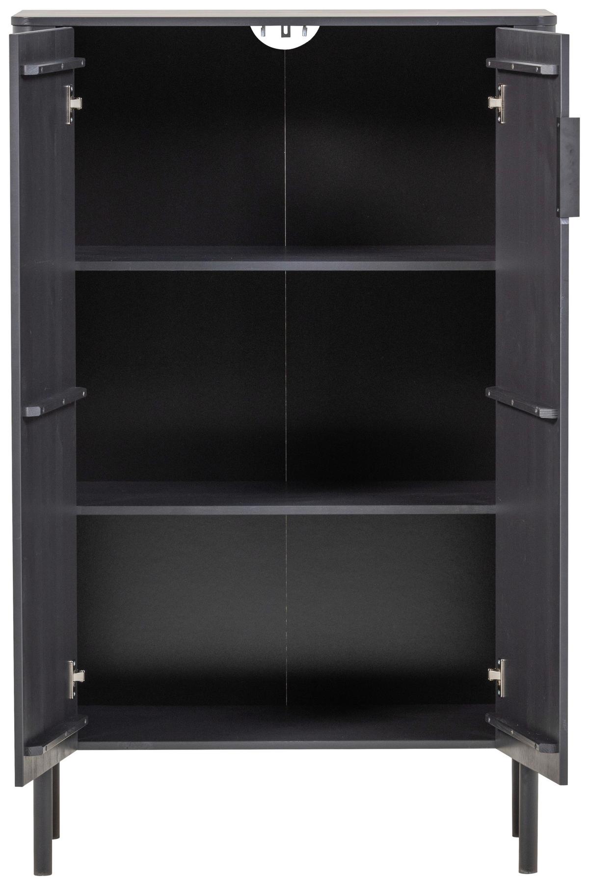 Schuhschrank Gunnar Schwarz B: 85 Cm - Schwarz, Design, Holz (85/135/39cm) - Livetastic