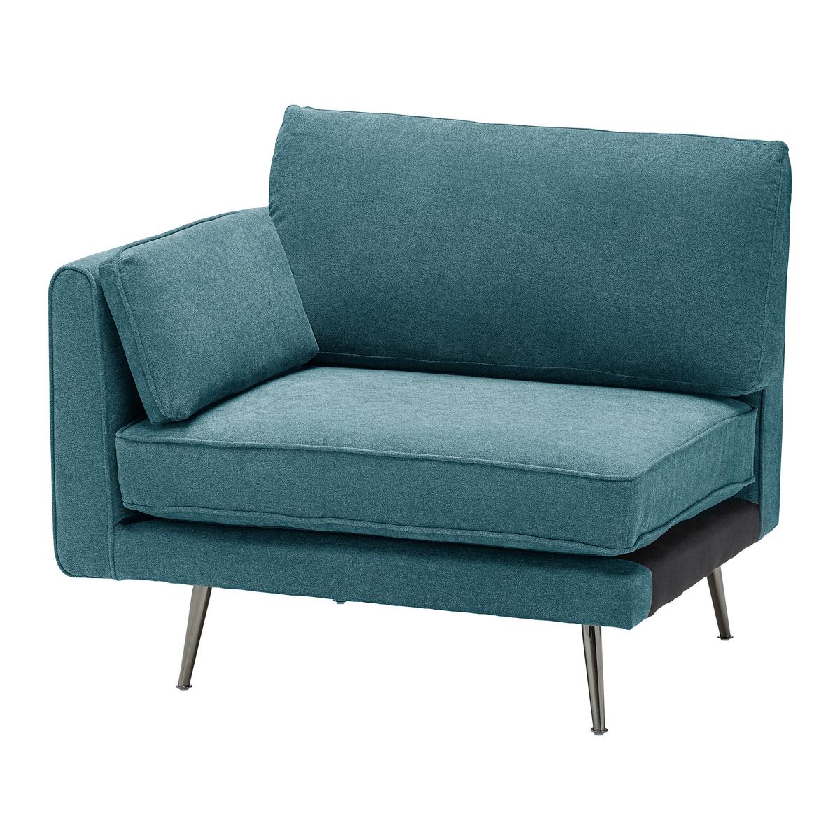 Sedací souprava DUNJA zelená - šedá/zelená, Moderní, kov/dřevo (295/89/161cm) - P & B