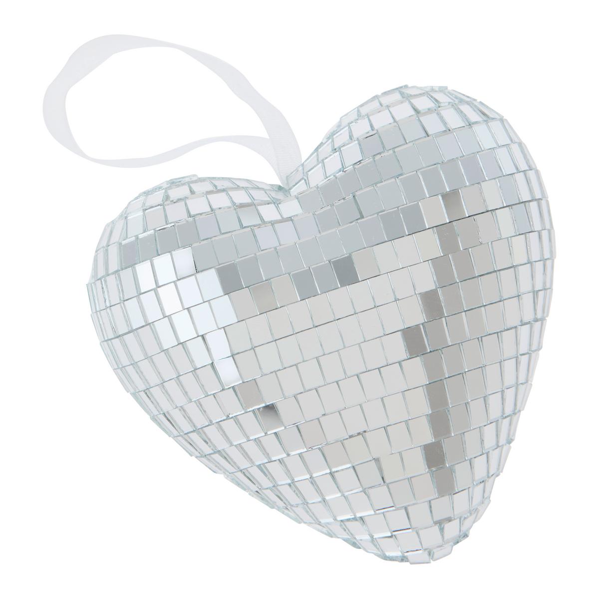 Závesná dekorácia DISCO -PAZ- - strieborná, plast/sklo - Mömax